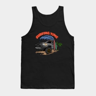Grey Toyota 4Runner Surfing Time Holiday Tank Top